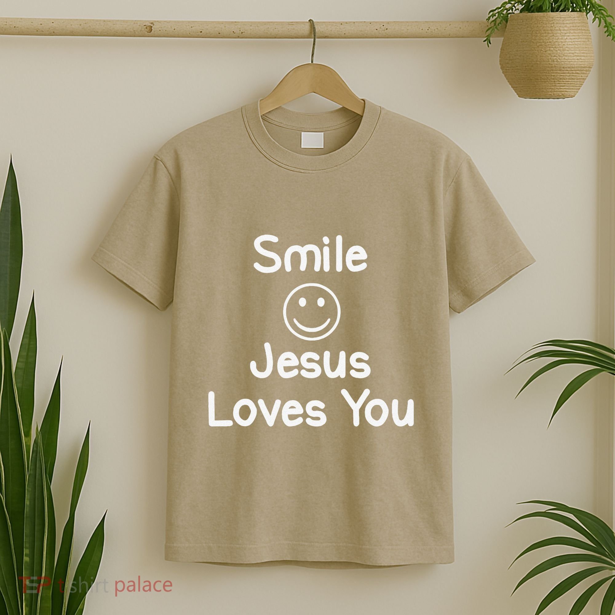 Inspirational Smile Jesus Loves You. Faith T-Shirt