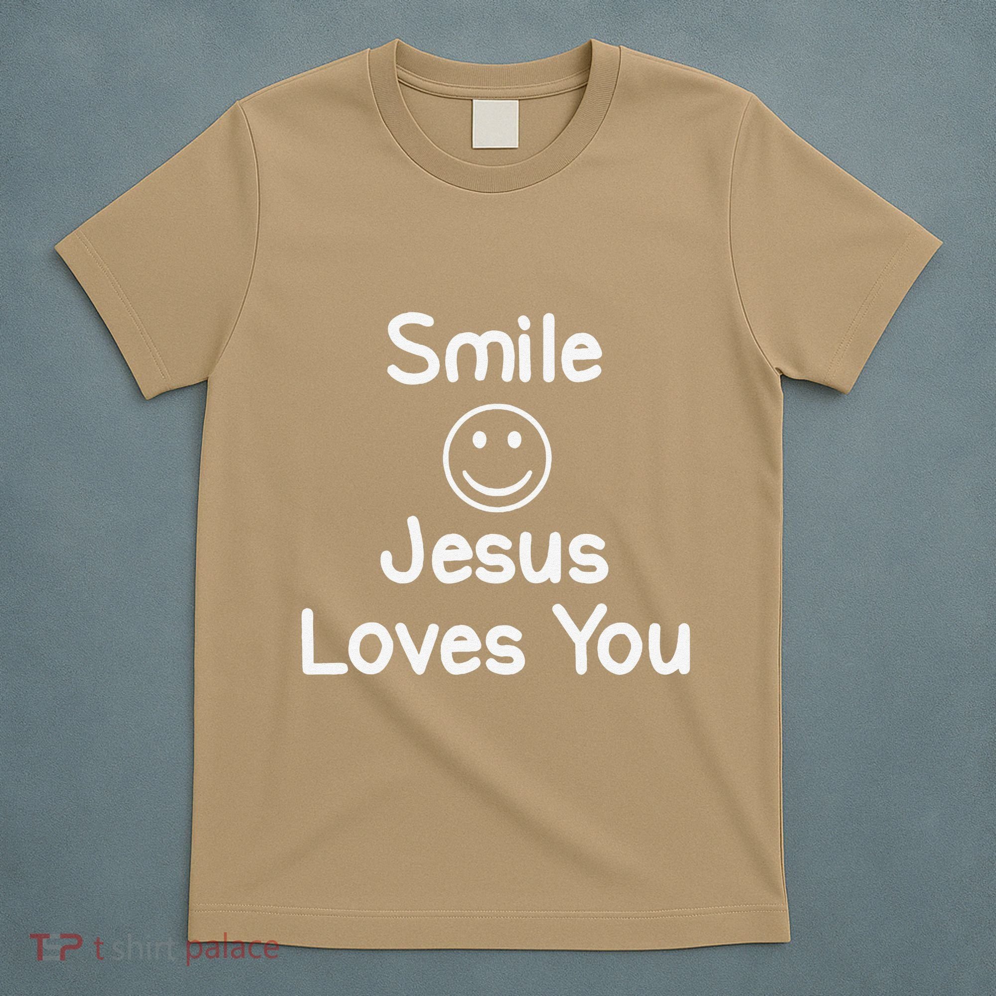 Inspirational Smile Jesus Loves You. Faith T-Shirt