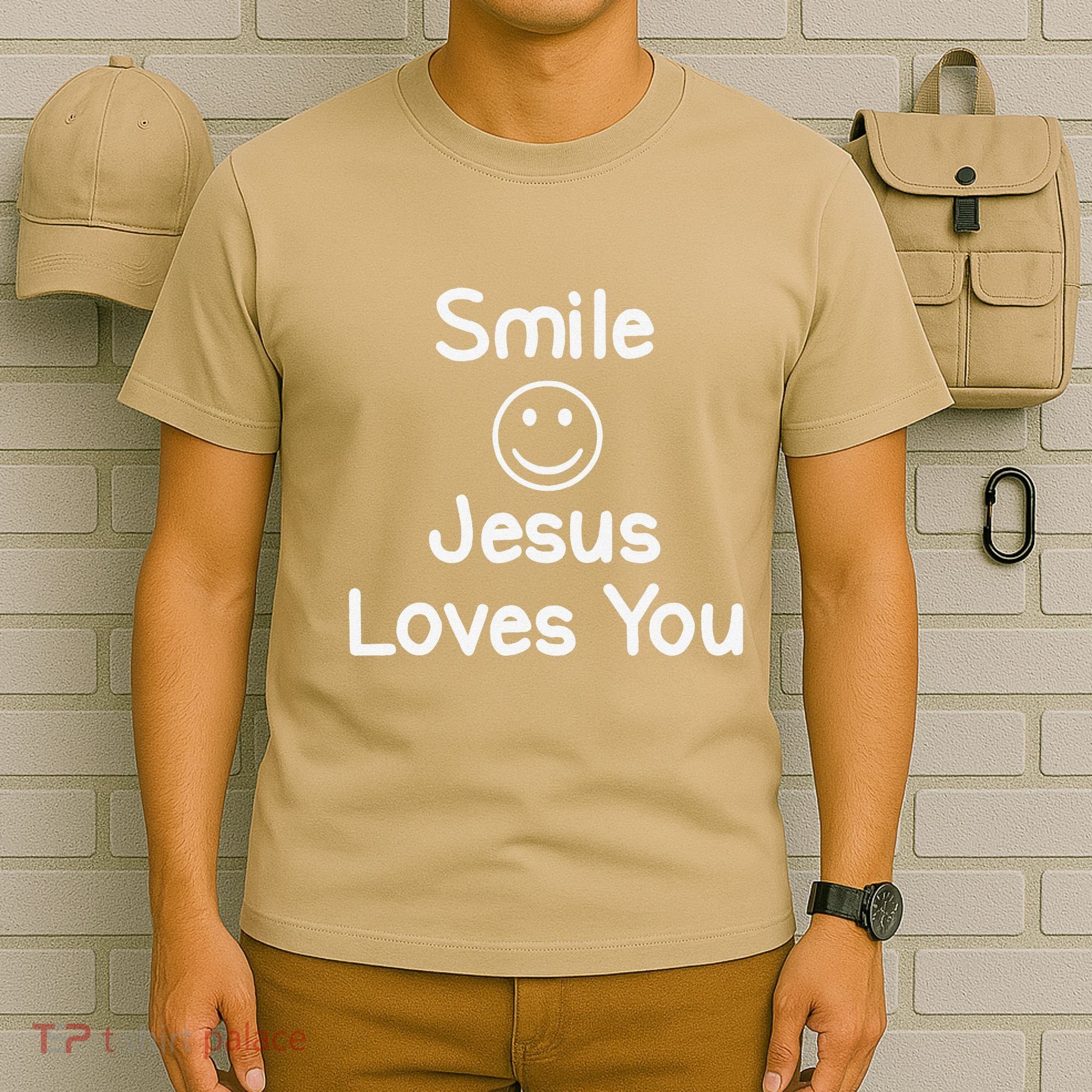 Inspirational Smile Jesus Loves You. Faith T-Shirt