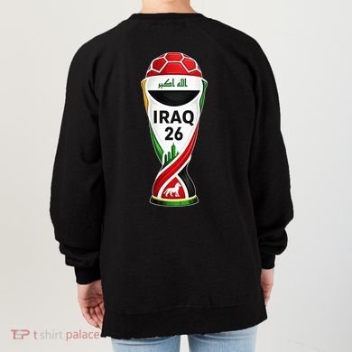 Iraq Soccer Jersey 2026 Back And Front Women's Sweatshirt back