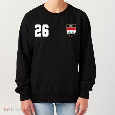 Iraq Soccer Jersey 2026 Back And Front Women's Sweatshirt