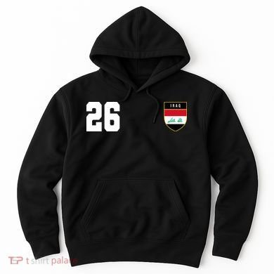Iraq Soccer Jersey 2026 Back And Front Hoodie
