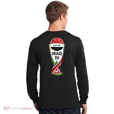 Iraq Soccer Jersey 2026 Back And Front Long Sleeve Shirt back