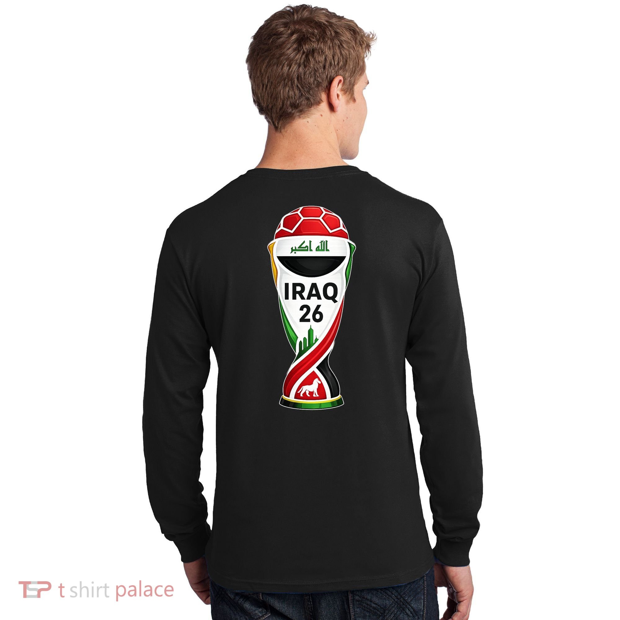 Iraq Soccer Jersey 2026 Back And Front Long Sleeve Shirt