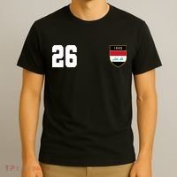 Iraq Soccer Jersey 2026 Back And Front T-Shirt thumb 3