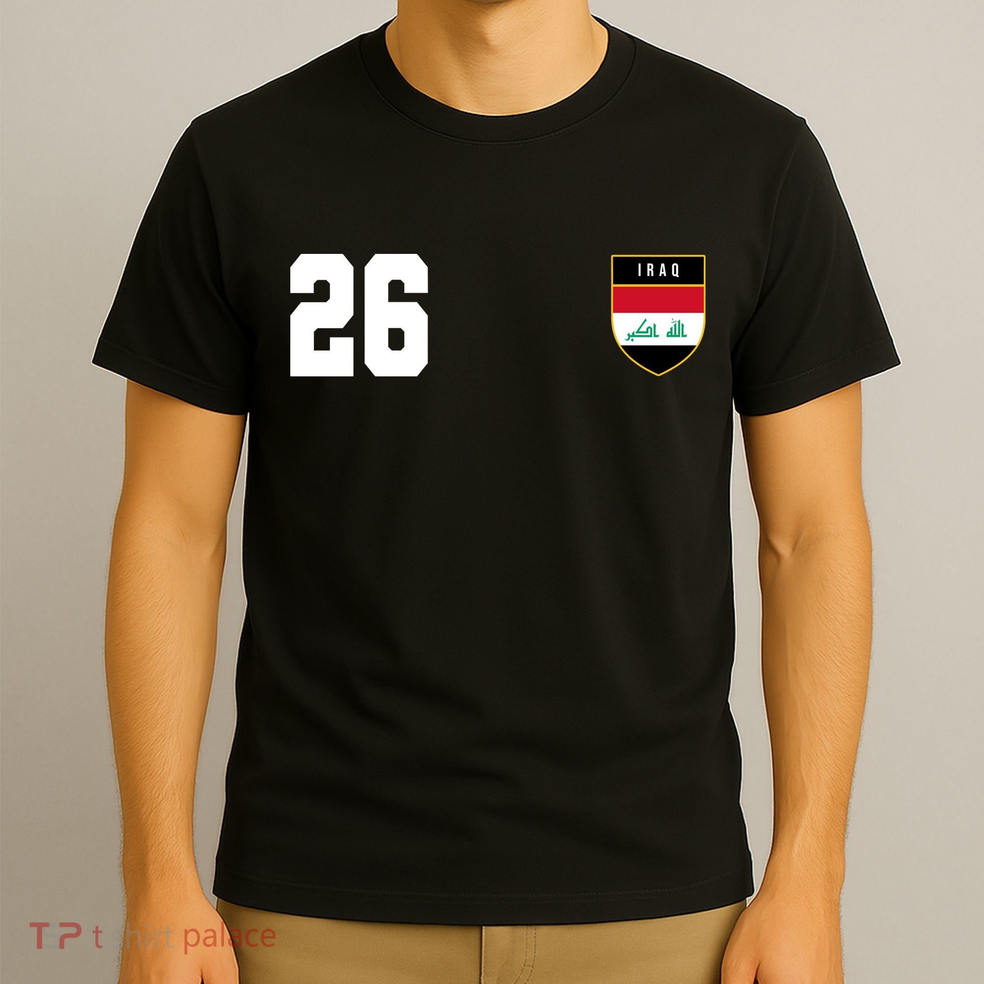 Iraq Soccer Jersey 2026 Back And Front T-Shirt