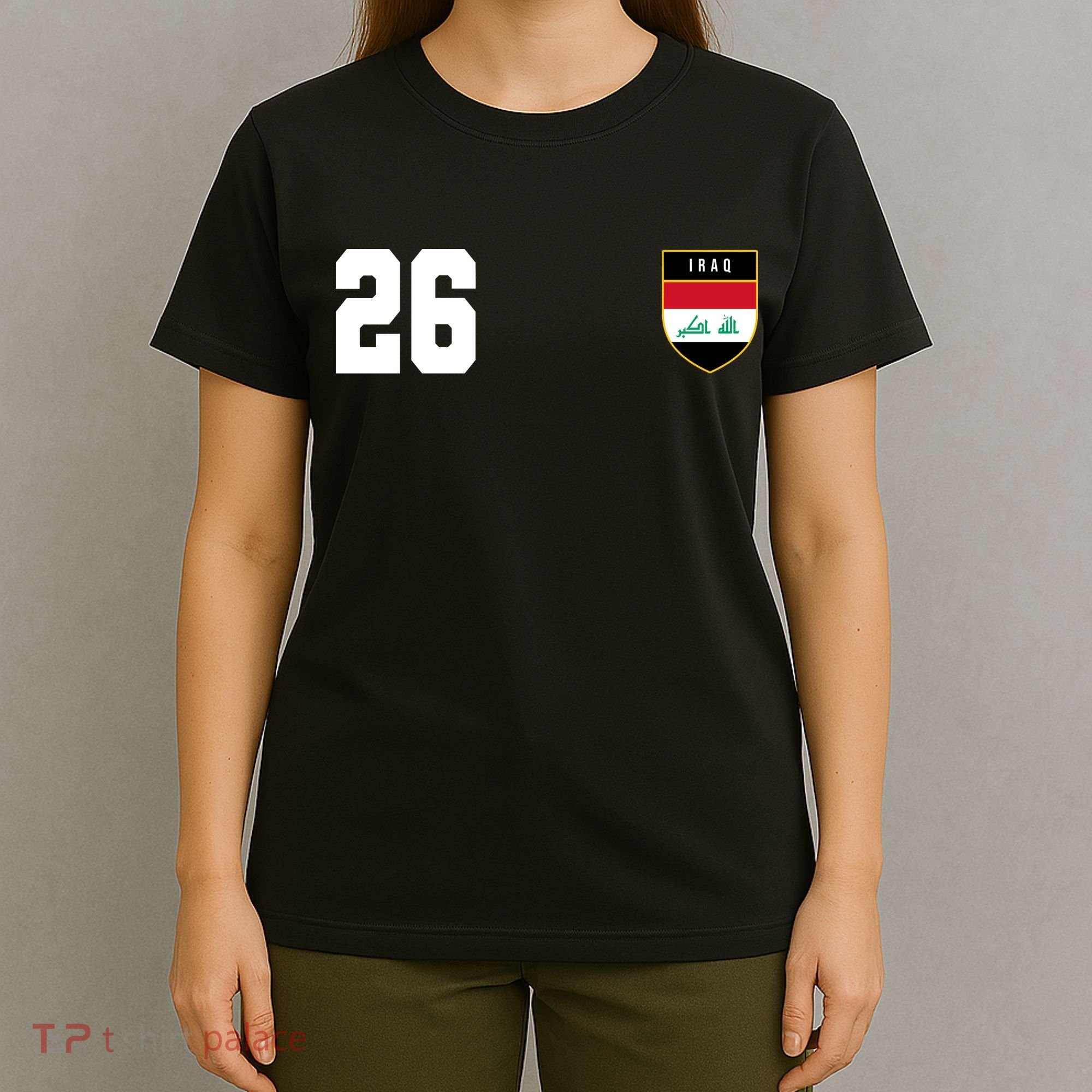 Iraq Soccer Jersey 2026 Back And Front T-Shirt