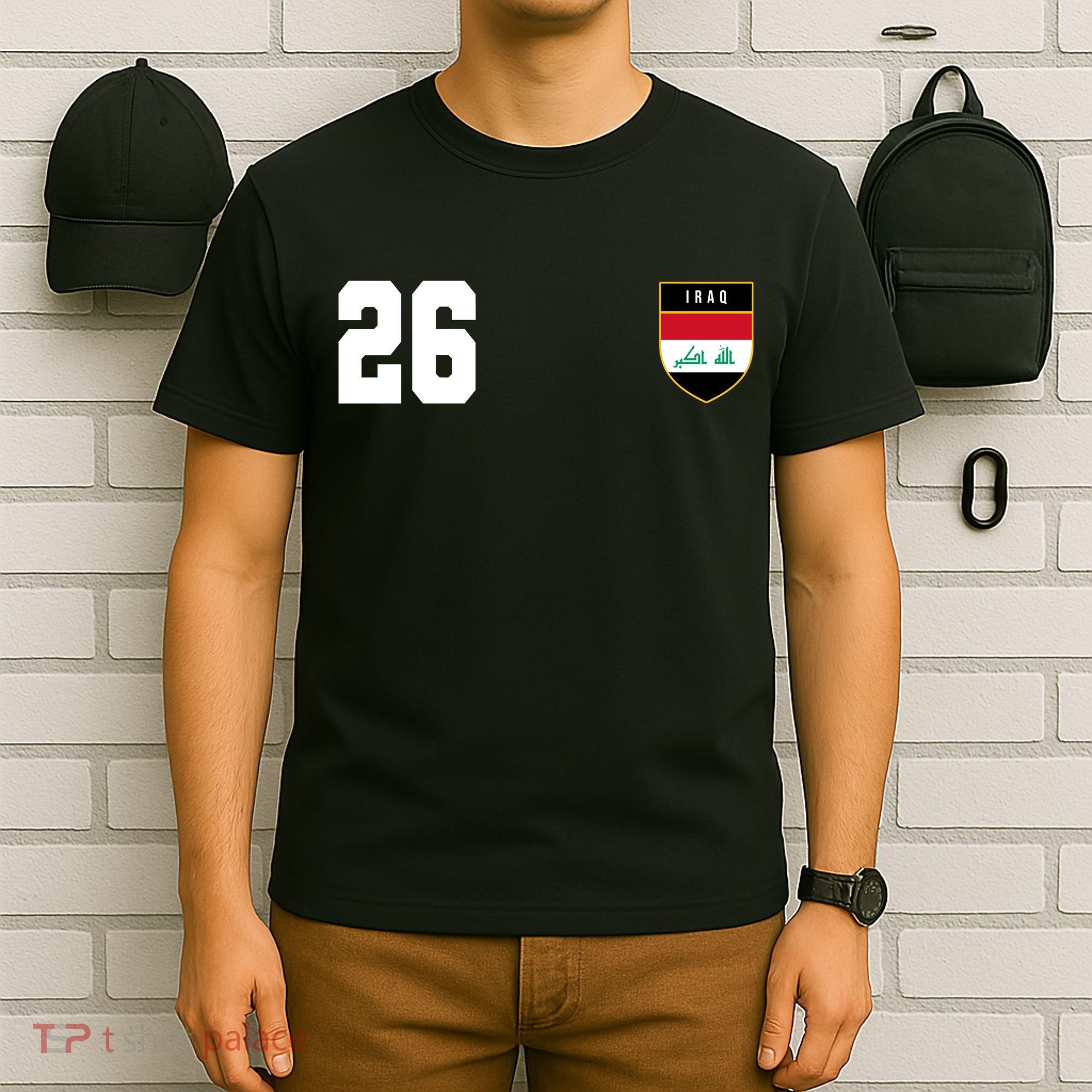 Iraq Soccer Jersey 2026 Back And Front T-Shirt