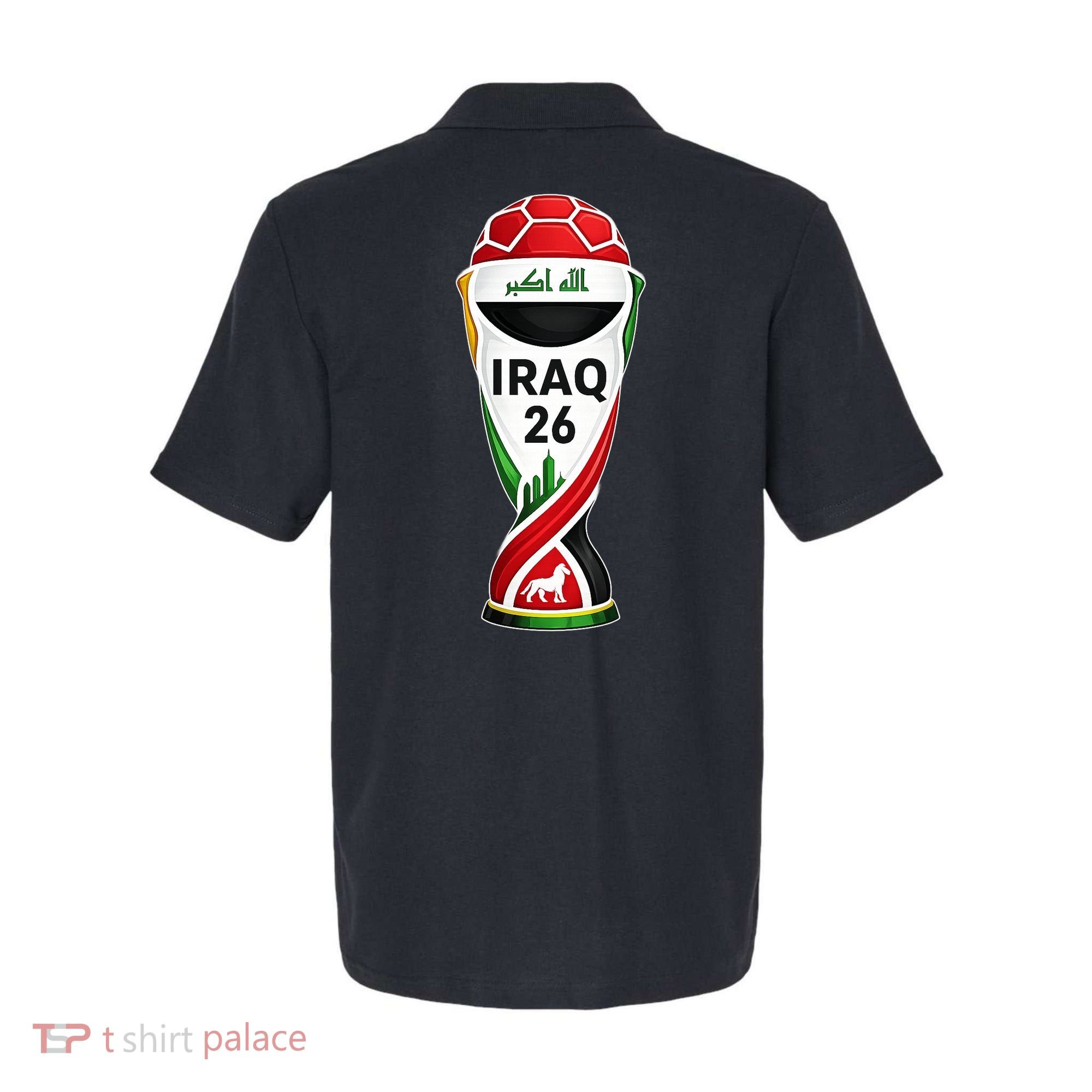 Iraq Soccer Jersey 2026 Back And Front Polo