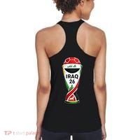Iraq Soccer Jersey 2026 Back And Front Women's Tank Top thumb 1