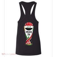Iraq Soccer Jersey 2026 Back And Front Women's Tank Top thumb 4
