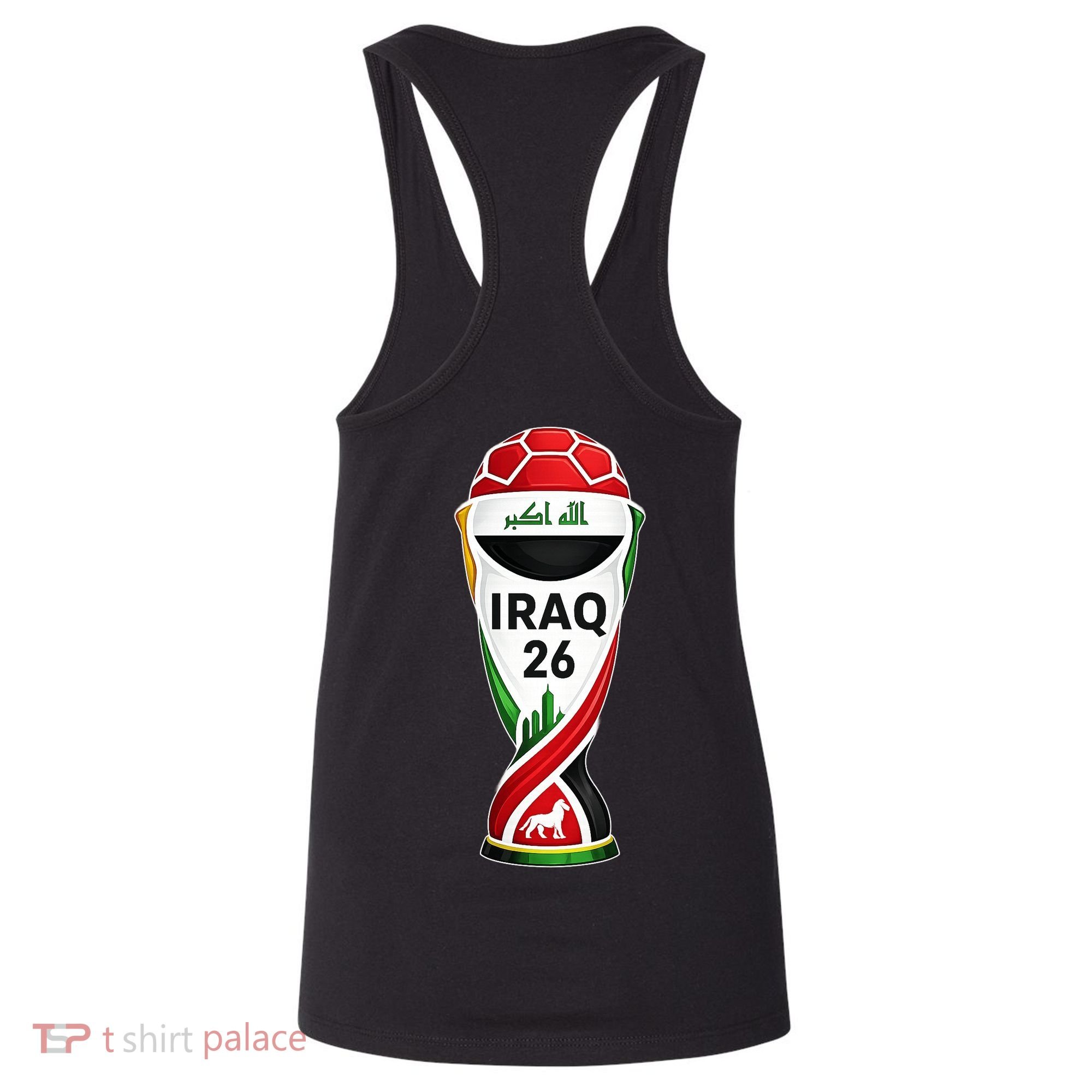 Iraq Soccer Jersey 2026 Back And Front Women's Tank Top