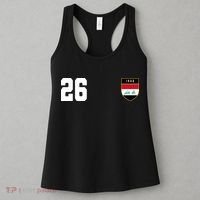 Iraq Soccer Jersey 2026 Back And Front Women's Tank Top thumb 3