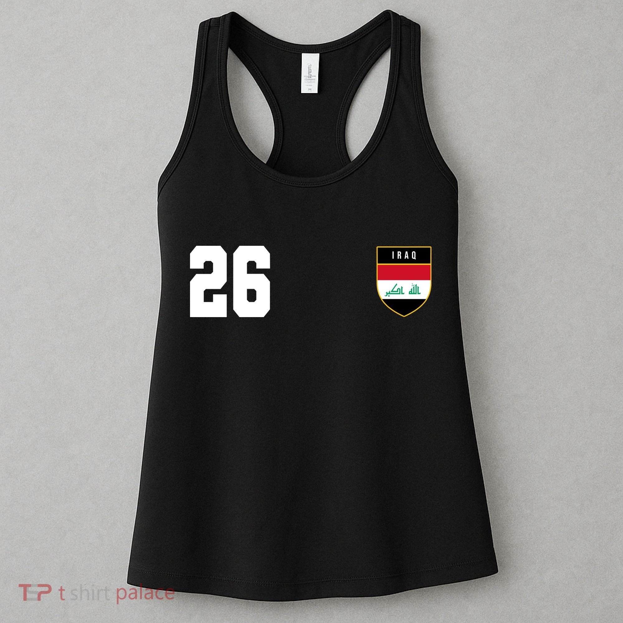 Iraq Soccer Jersey 2026 Back And Front Women's Tank Top