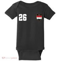 Iraq Soccer Jersey 2026 Back And Front Baby Bodysuit thumb 0