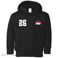 Iraq Soccer Jersey 2026 Back And Front Toddler Hoodie thumb 0