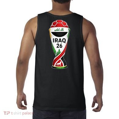Iraq Soccer Jersey 2026 Back And Front Tank Top back