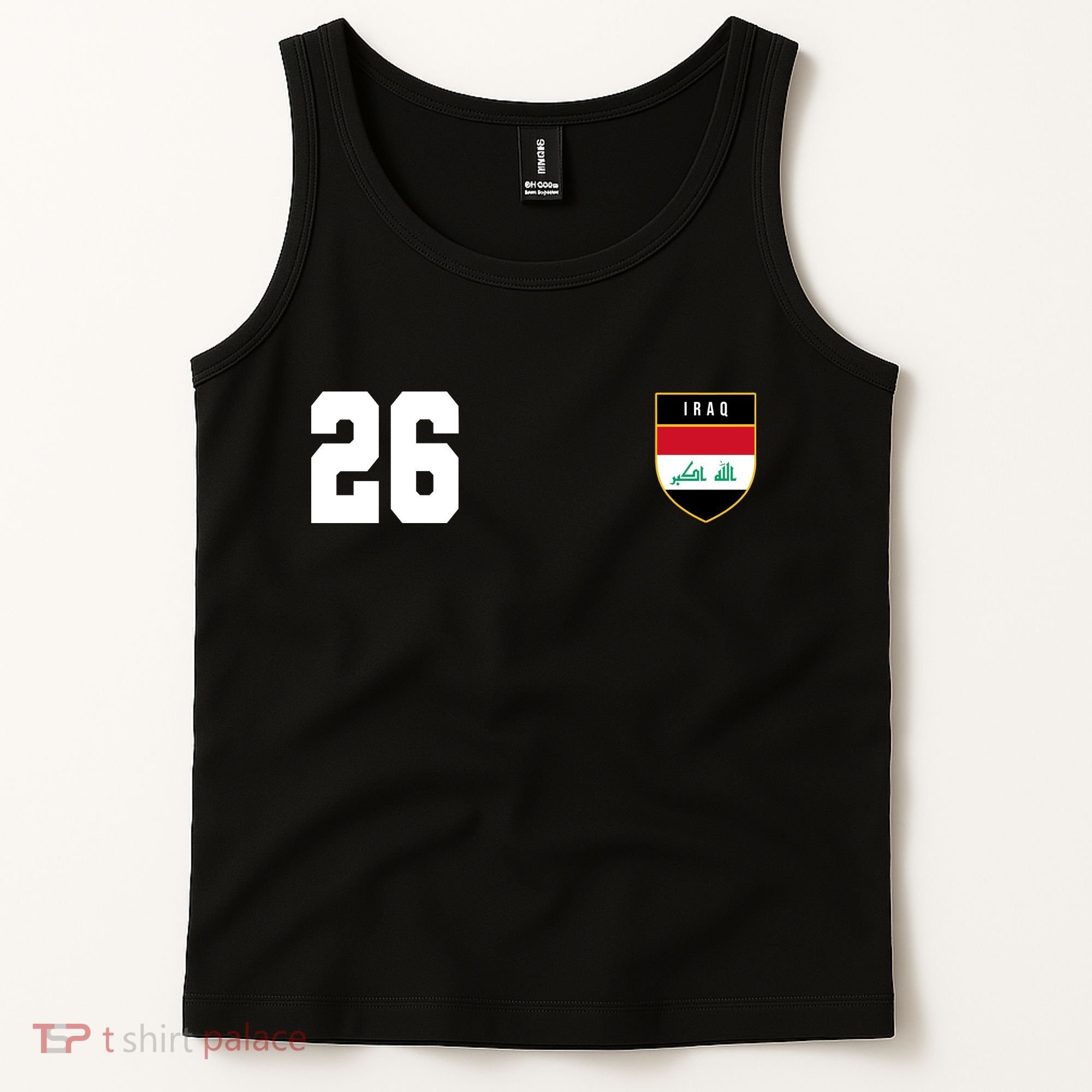 Iraq Soccer Jersey 2026 Back And Front Tank Top
