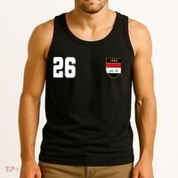 Iraq Soccer Jersey 2026 Back And Front Tank Top thumb 3