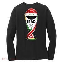 Iraq Soccer Jersey 2026 Back And Front Women's Long Sleeve Shirt thumb 1