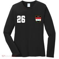 Iraq Soccer Jersey 2026 Back And Front Women's Long Sleeve Shirt thumb 0