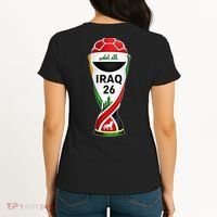 Iraq Soccer Jersey 2026 Back And Front Women's T-Shirt thumb 1