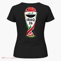Iraq Soccer Jersey 2026 Back And Front Women's T-Shirt thumb 5