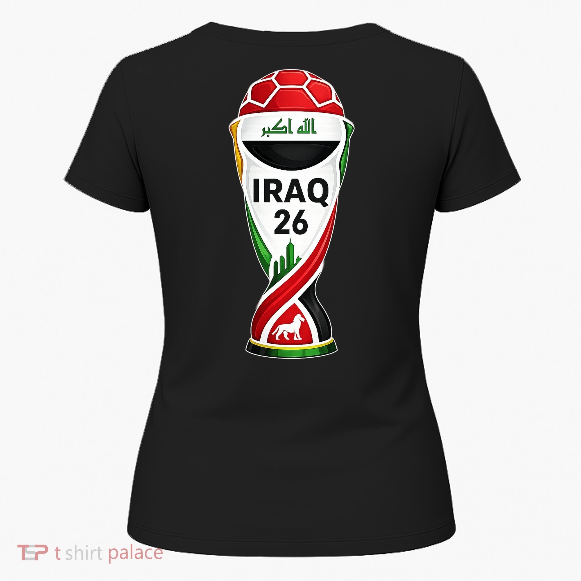 Iraq Soccer Jersey 2026 Back And Front Women's T-Shirt