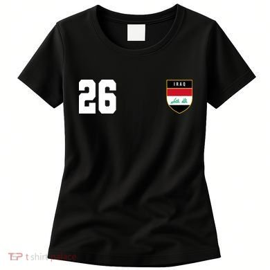 Iraq Soccer Jersey 2026 Back And Front Women's T-Shirt