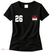 Iraq Soccer Jersey 2026 Back And Front Women's T-Shirt thumb 0