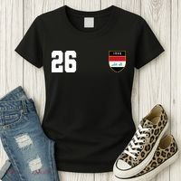 Iraq Soccer Jersey 2026 Back And Front Women's T-Shirt thumb 3