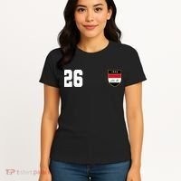 Iraq Soccer Jersey 2026 Back And Front Women's T-Shirt thumb 4