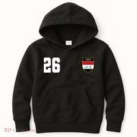 Iraq Soccer Jersey 2026 Back And Front Kids Hoodie thumb 0