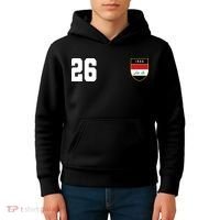 Iraq Soccer Jersey 2026 Back And Front Kids Hoodie thumb 4