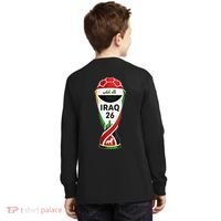 Iraq Soccer Jersey 2026 Back And Front Kids Long Sleeve Shirt thumb 1