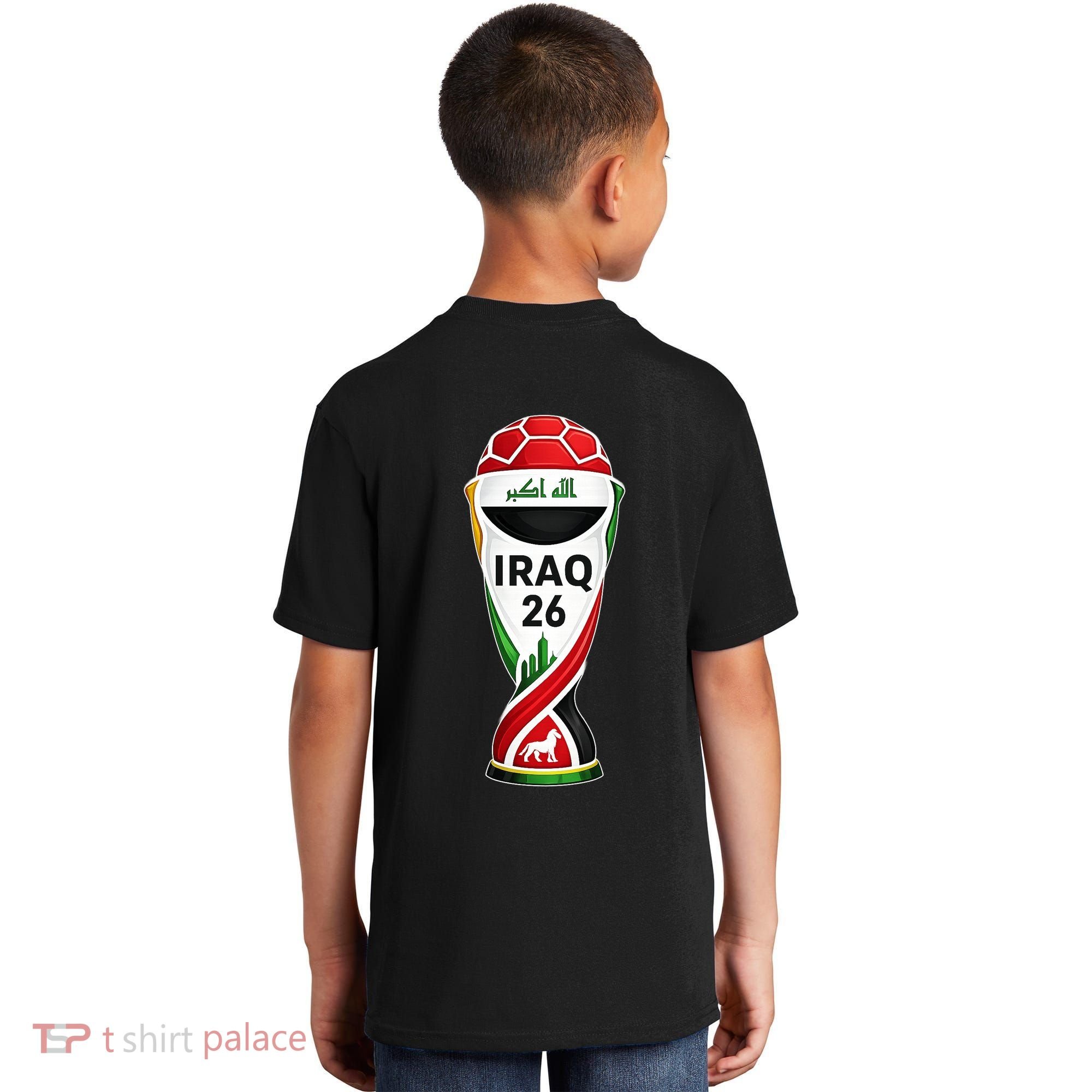 Iraq Soccer Jersey 2026 Back And Front Kids T-Shirt