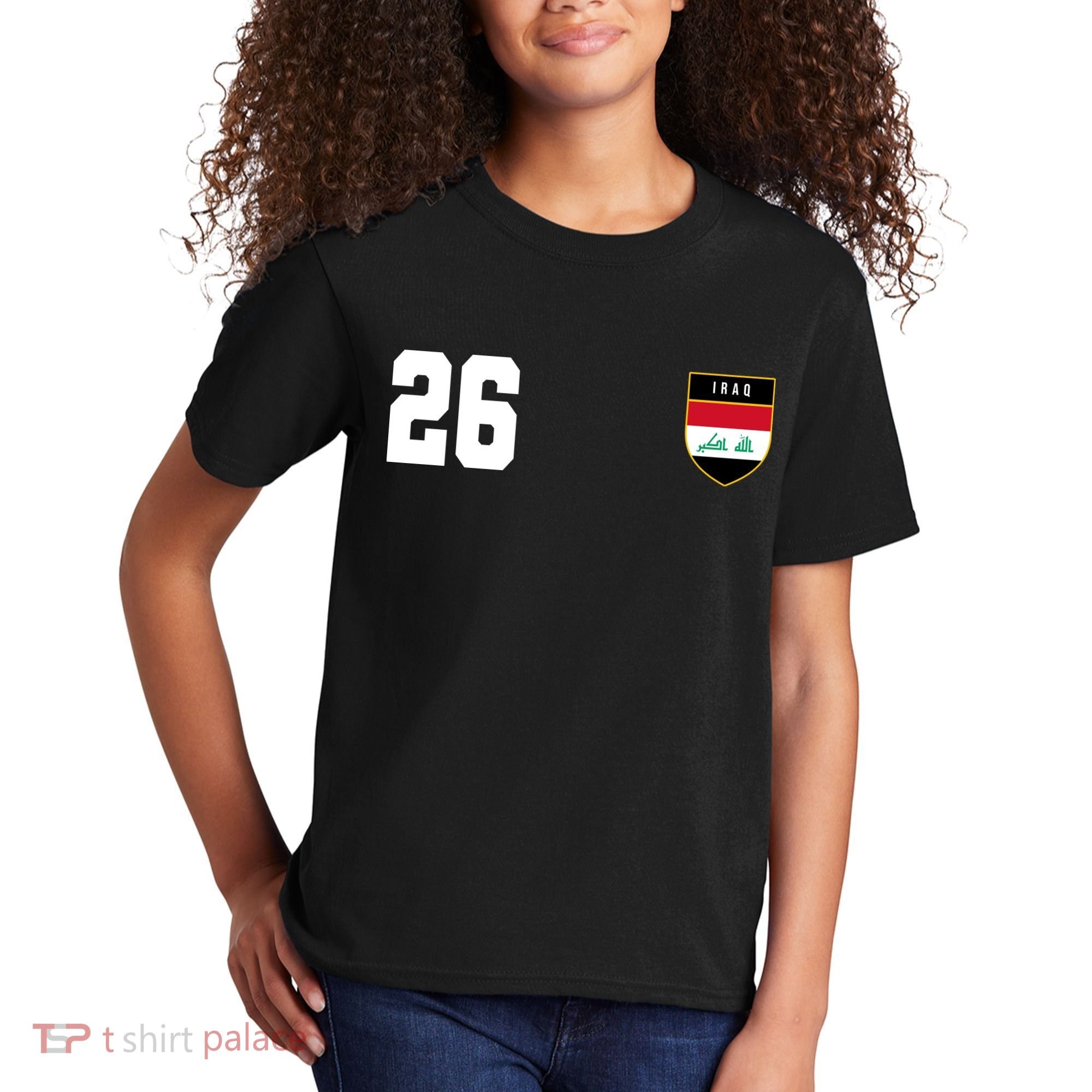 Iraq Soccer Jersey 2026 Back And Front Kids T-Shirt