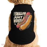 I Swallow Juicy Wiener Embarrassing Doggie Tank thumb 0