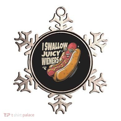 I Swallow Juicy Wiener Embarrassing Ornament