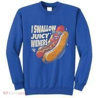 I Swallow Juicy Wiener Embarrassing Sweatshirt thumb 0