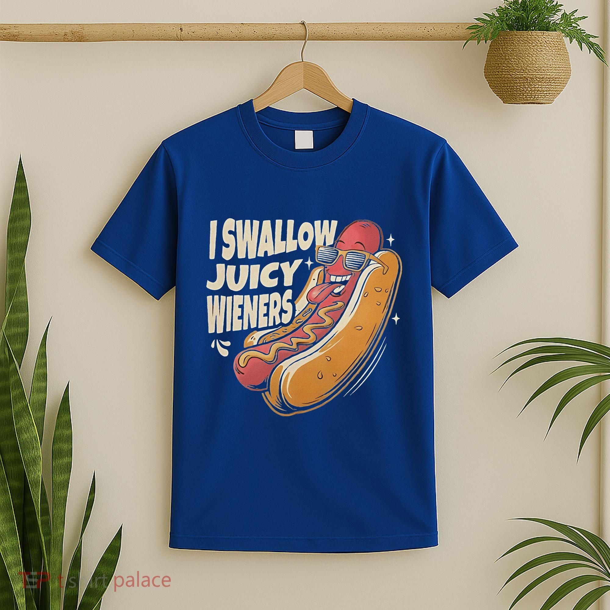 I Swallow Juicy Wiener Embarrassing T-Shirt
