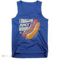 I Swallow Juicy Wiener Embarrassing Tank Top thumb 0
