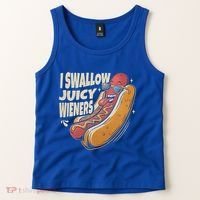 I Swallow Juicy Wiener Embarrassing Tank Top thumb 2