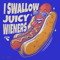 I Swallow Juicy Wiener Embarrassing Women's Long Sleeve Shirt thumb 2