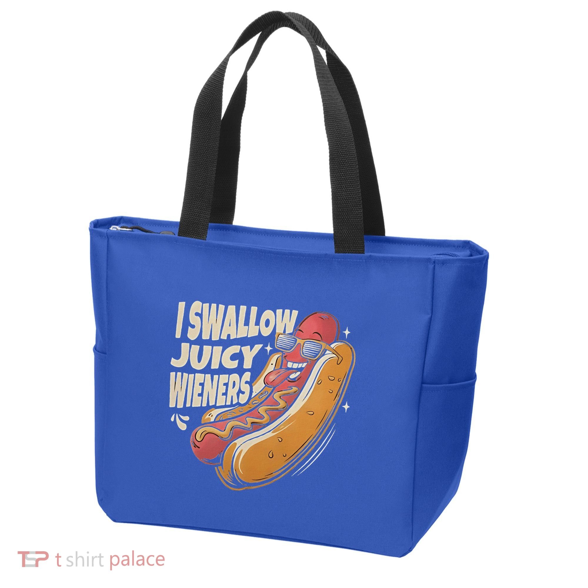 I Swallow Juicy Wiener Embarrassing Tote Bag