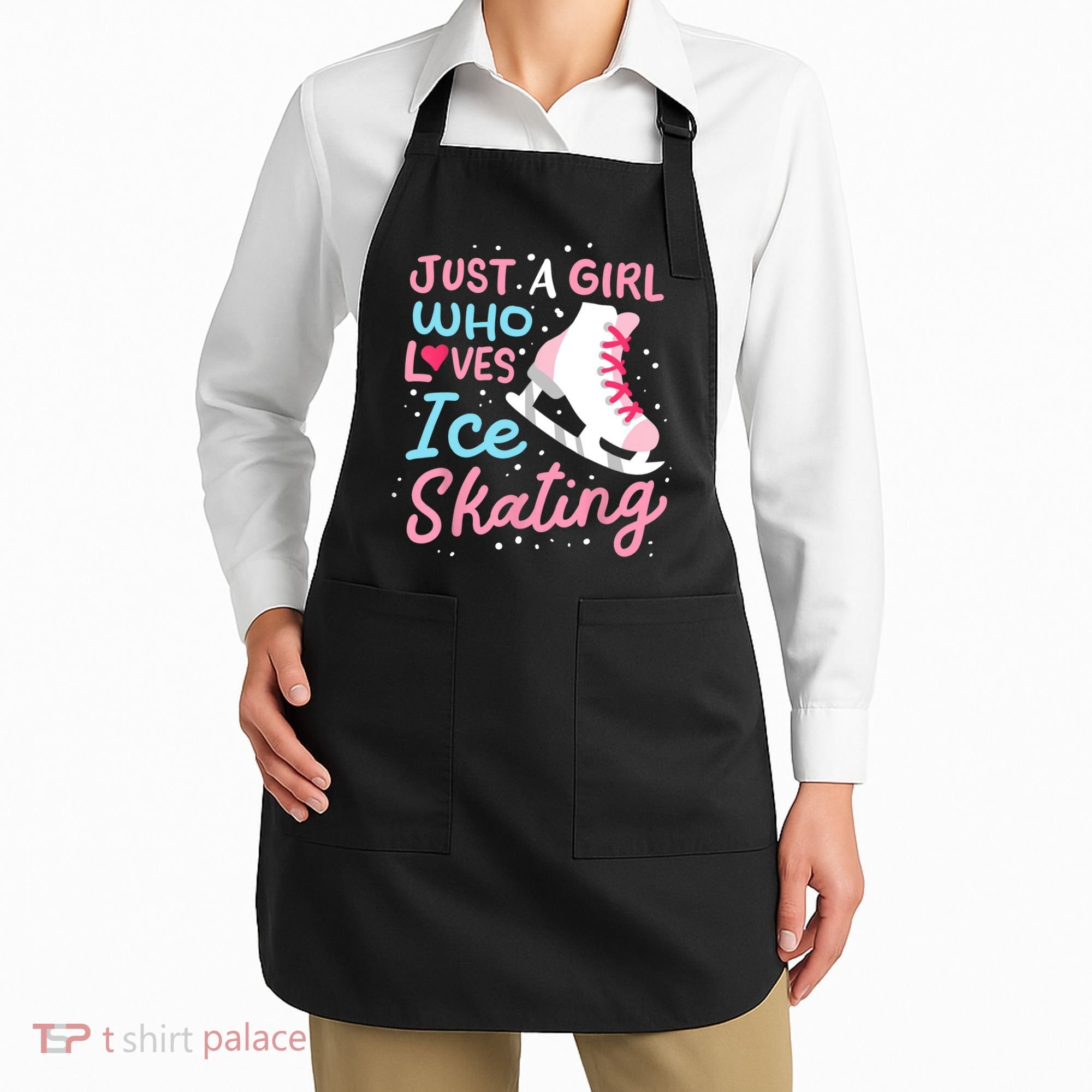 Ice Skating Just A Girl Who Loves Ice Skating Apron