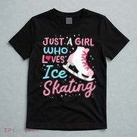 Ice Skating Just A Girl Who Loves Ice Skating T-Shirt thumb 5