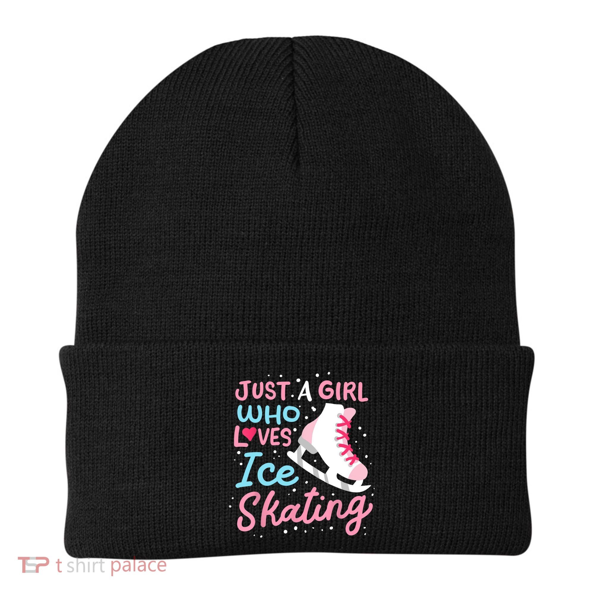 Ice Skating Just A Girl Who Loves Ice Skating Beanie
