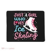 Ice Skating Just A Girl Who Loves Ice Skating Mousepad thumb 0