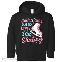Ice Skating Just A Girl Who Loves Ice Skating Toddler Hoodie thumb 0